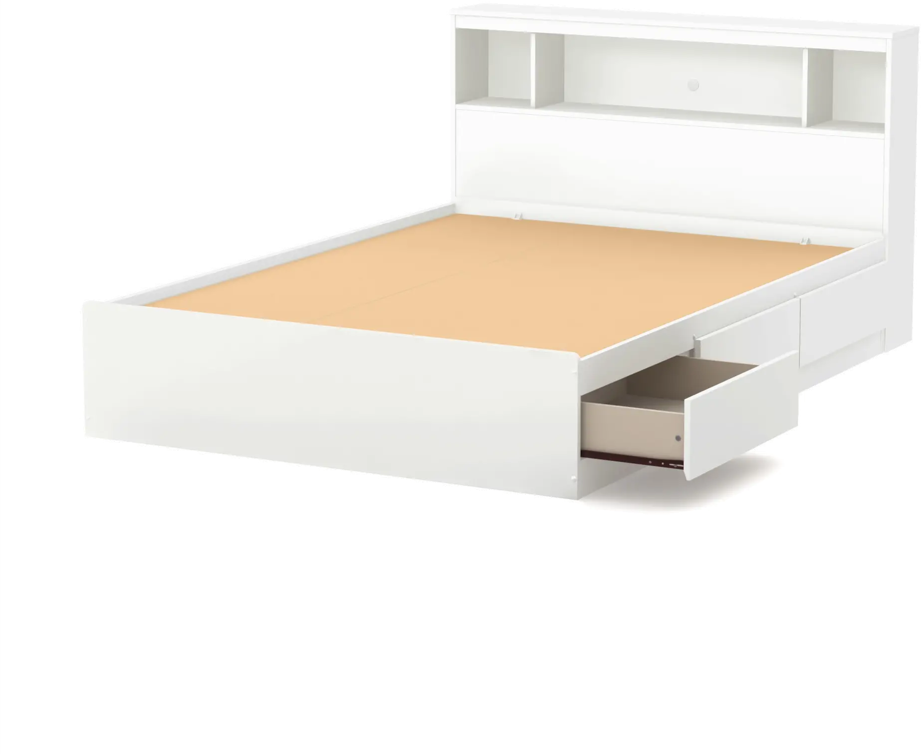 11251 Reevo Full Mates Bed With Bookcase Headboard - South Shore-3