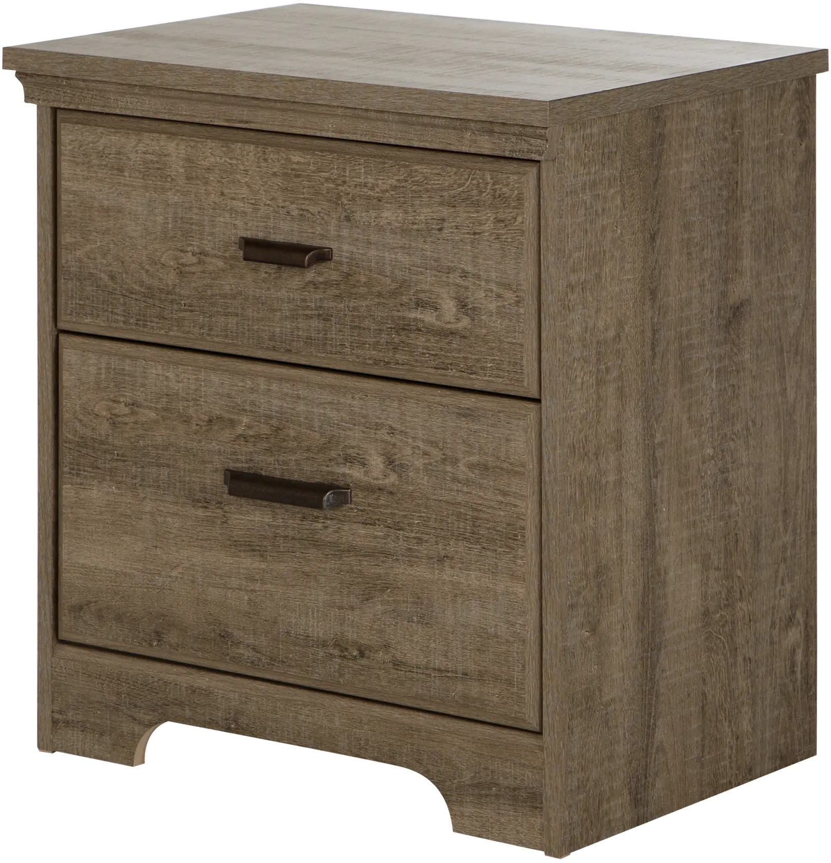 11272 Versa Weathered Oak Double Dresser & Nightstand - South Shore-3