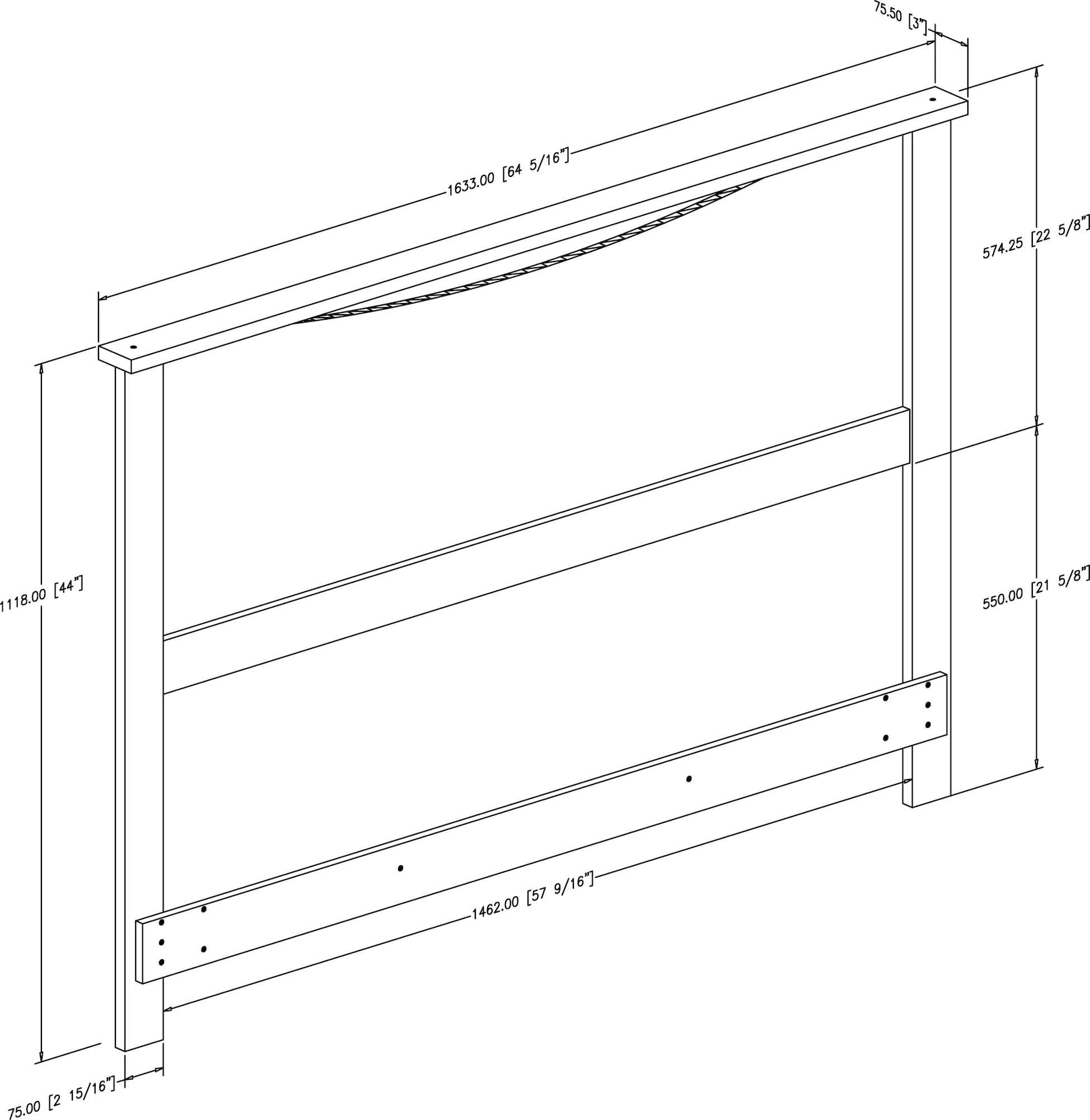 10223 Gramercy Black Full/Queen Headboard - South Shore-1