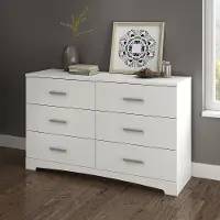 10450 Gramercy Pure White 6-Drawer Double Dresser - South Shore