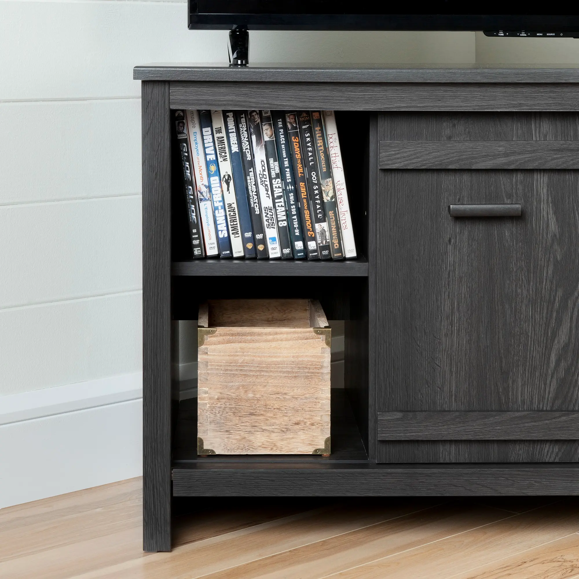 10527 Exhibit Gray Corner TV Stand - South Shore-3