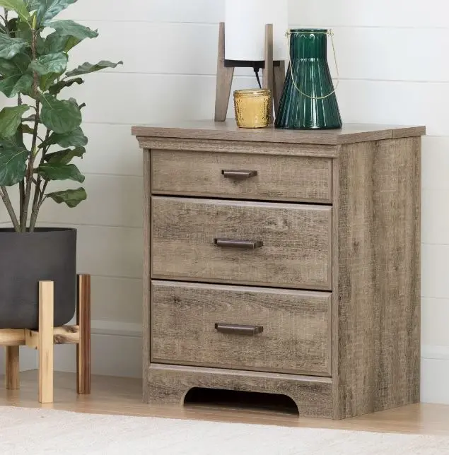 10555 Versa Weathered Oak Nightstand with Charging Station - South Shore-2