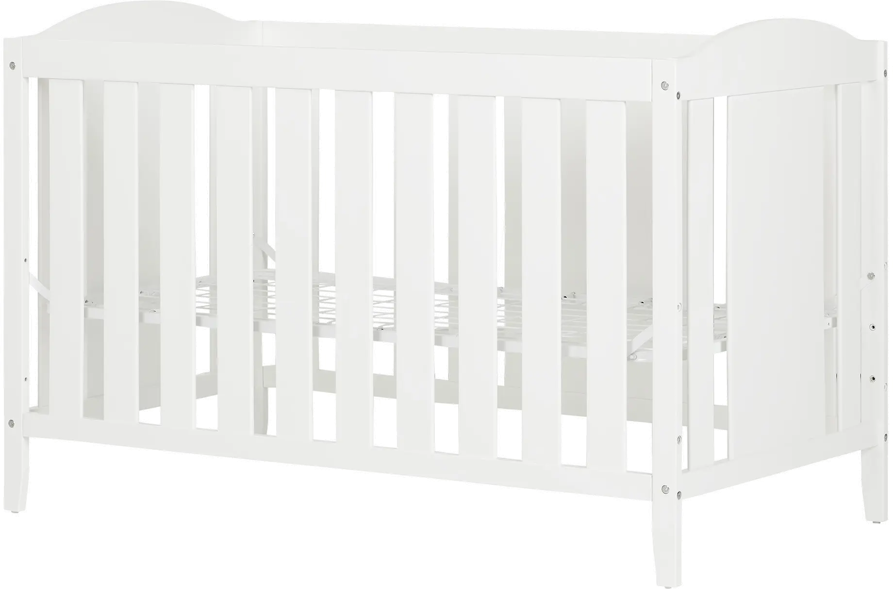 3580350 Angel White 2-in-1 Crib with Toddler Rail - South Shore-1