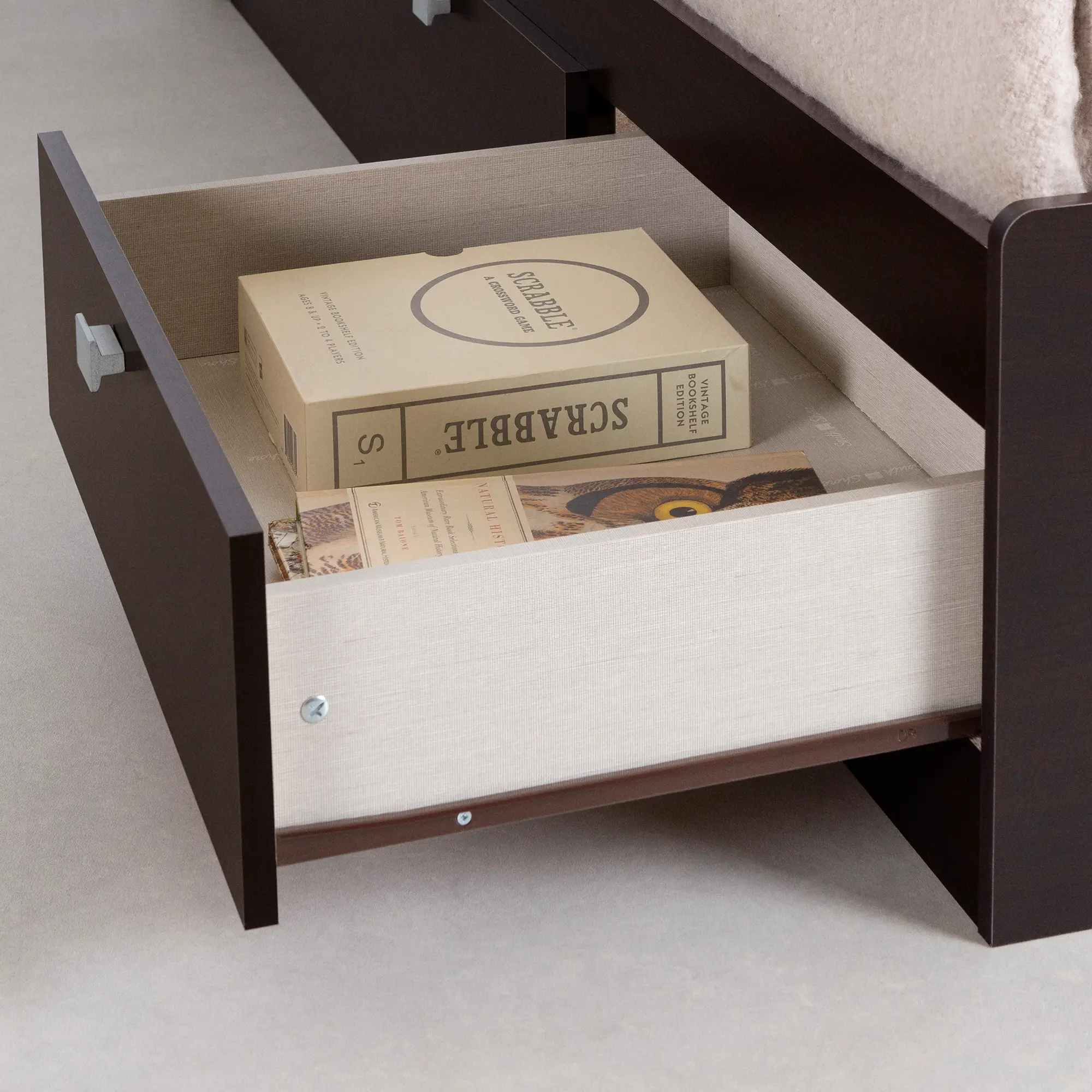 3259B2 Spark Chocolate Twin Storage Bed and Bookcase Headboard Set - South Shore-7