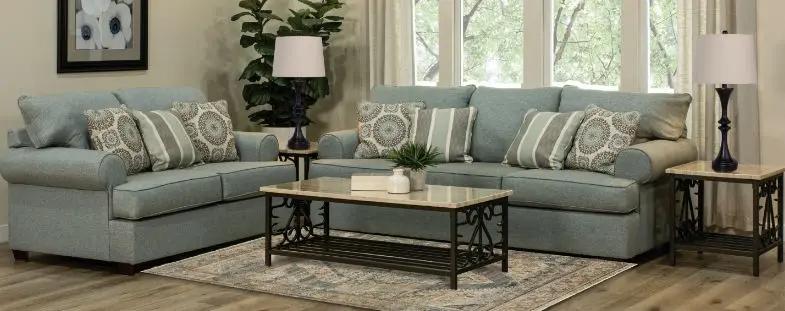 7PC/ALISON/MIST/SLTL Alison Blue-Gray 7-Piece Living Room Set-1