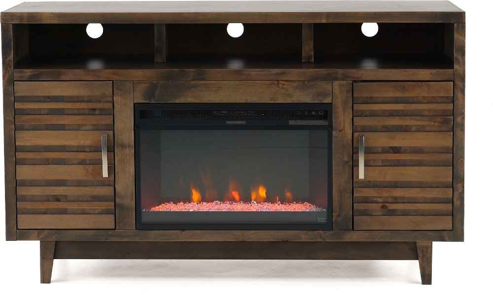 Avondale Brown 61" Fireplace TV Stand