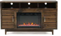 Avondale Brown 61  Fireplace TV Stand