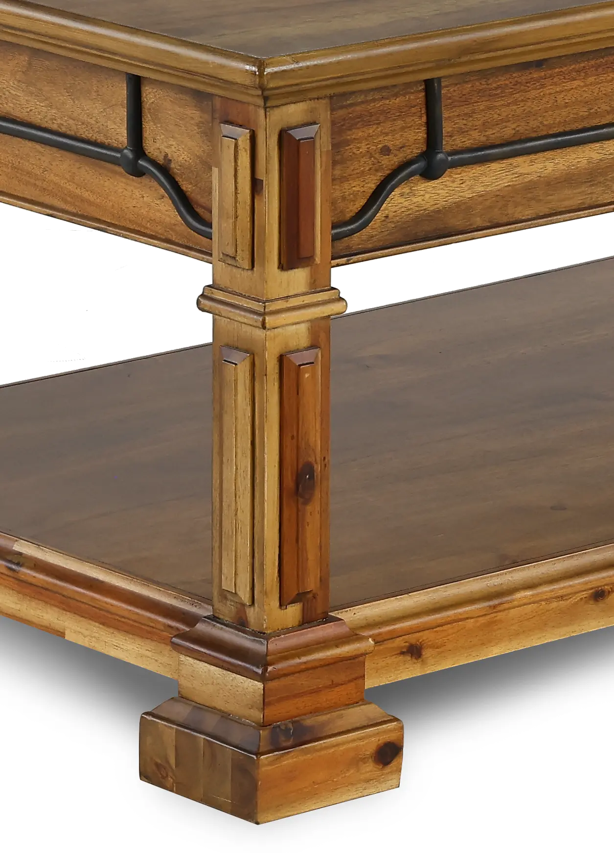 Barclay Rustic Brown Coffee Table-6