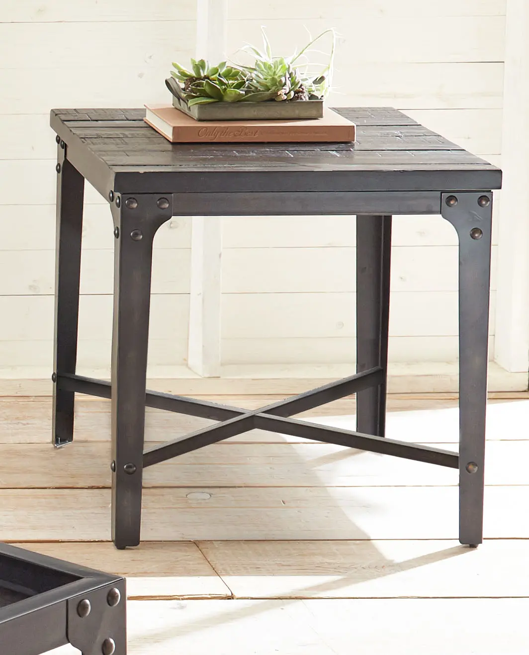 Sherlock Tobacco Brown Barn Wood End Table-2