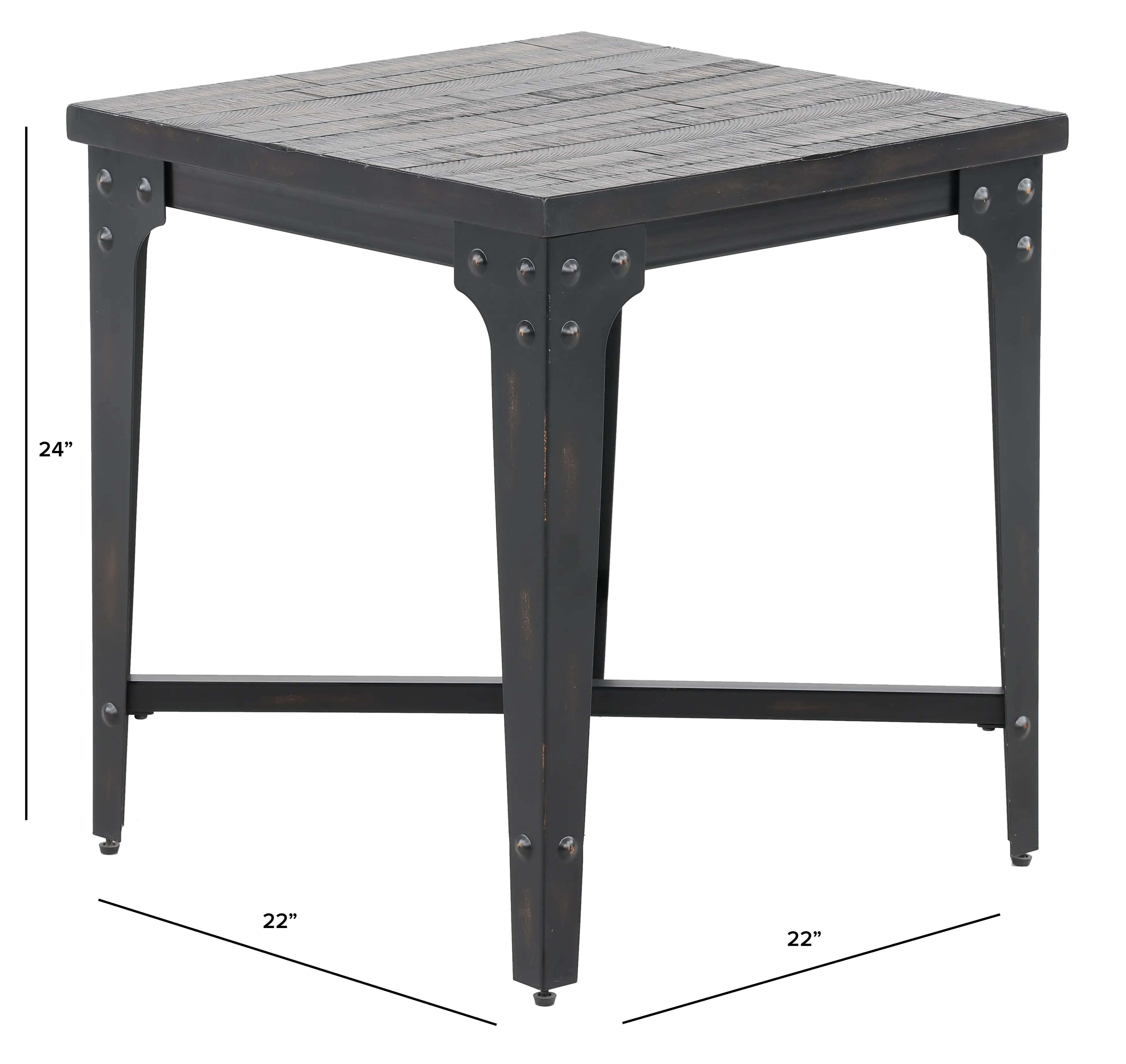 Sherlock Tobacco Brown Barn Wood End Table-3