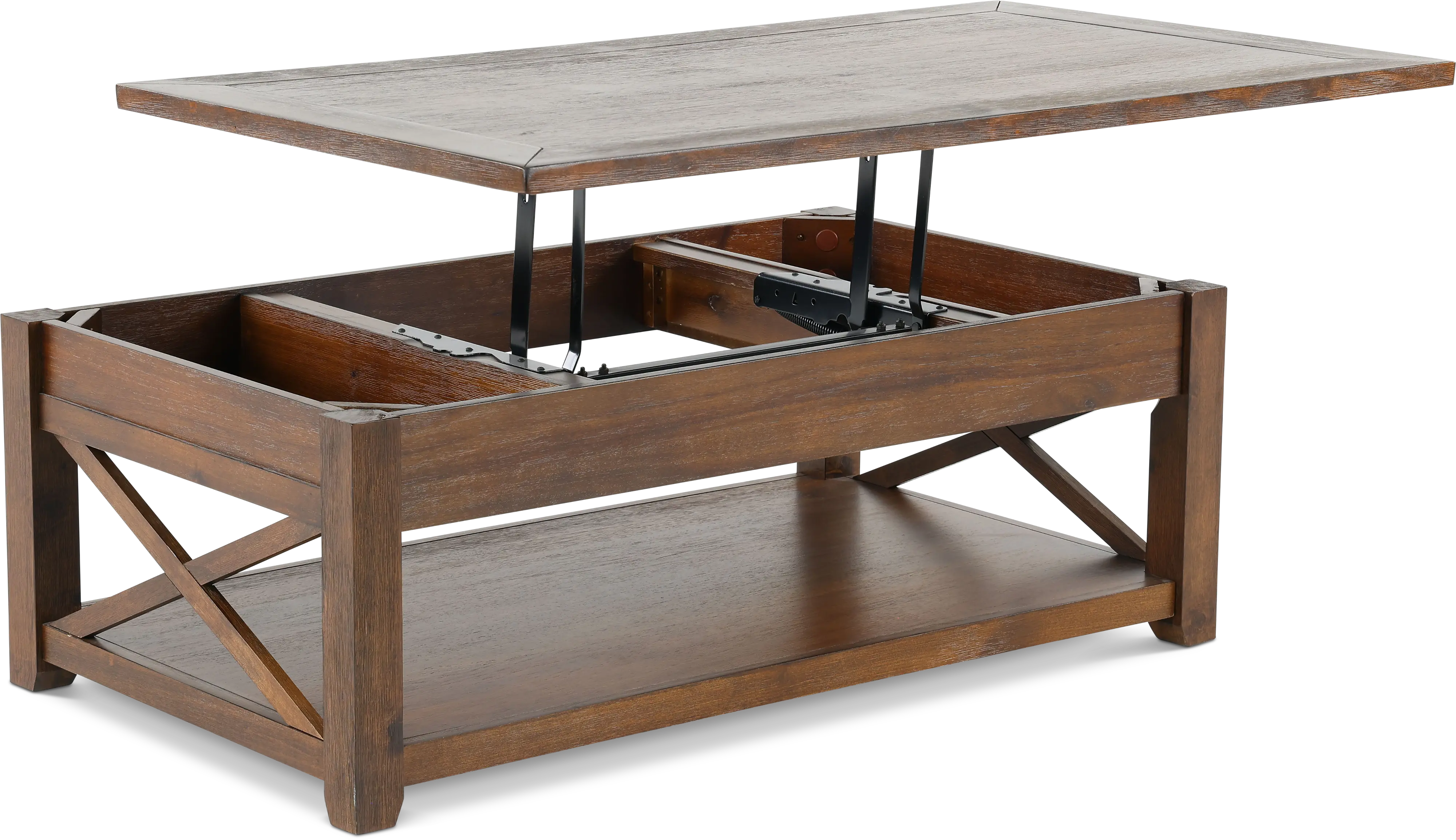 Lenka Brown Lift Top Coffee Table-5