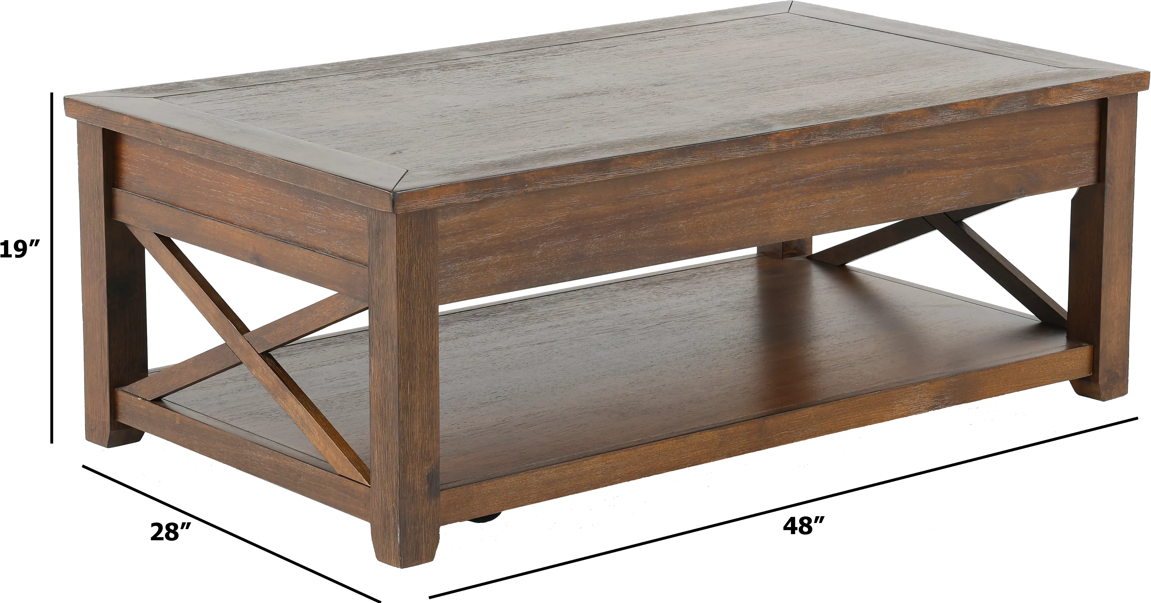 Lenka Brown Lift Top Coffee Table-3