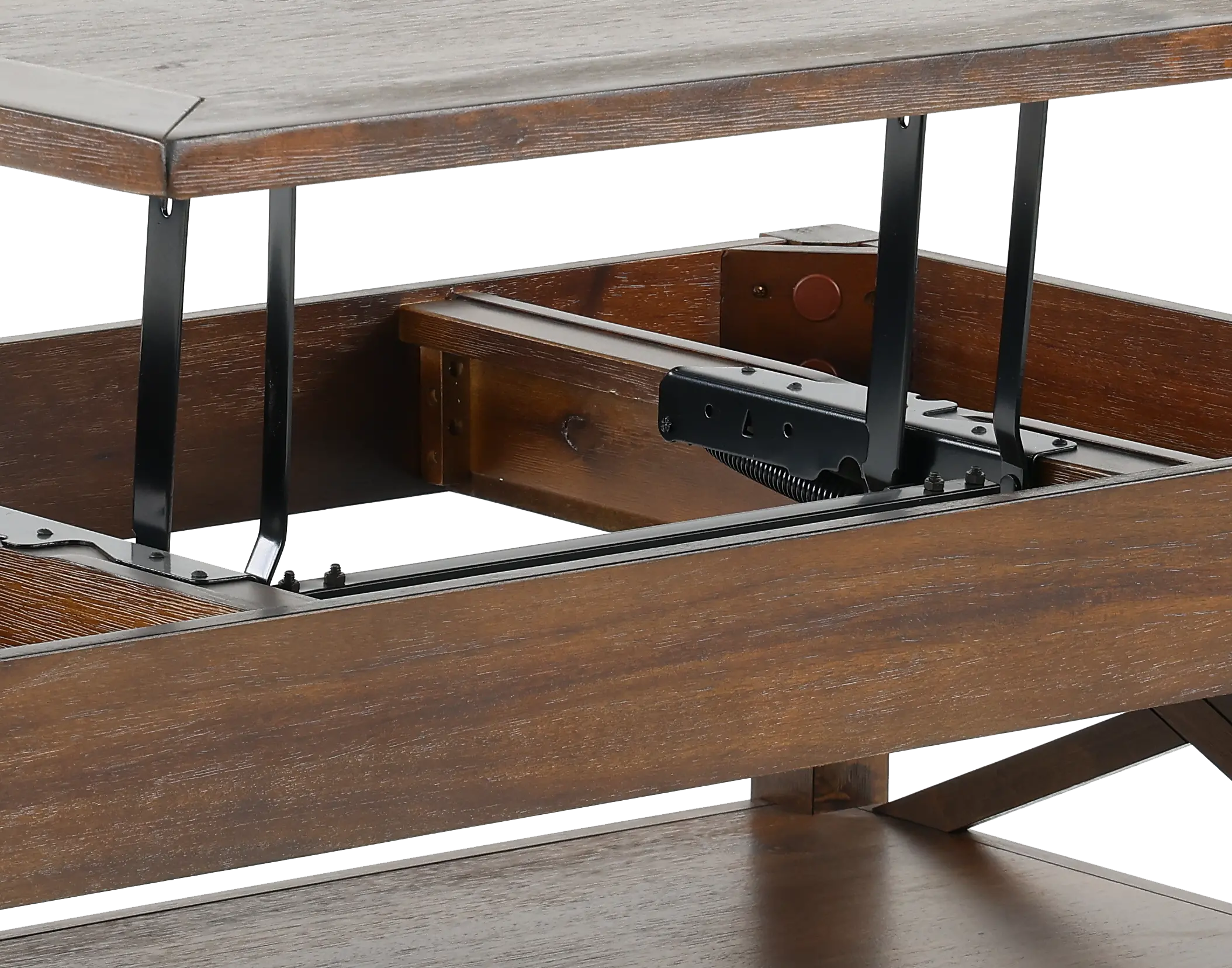 Lenka Brown Lift Top Coffee Table-7