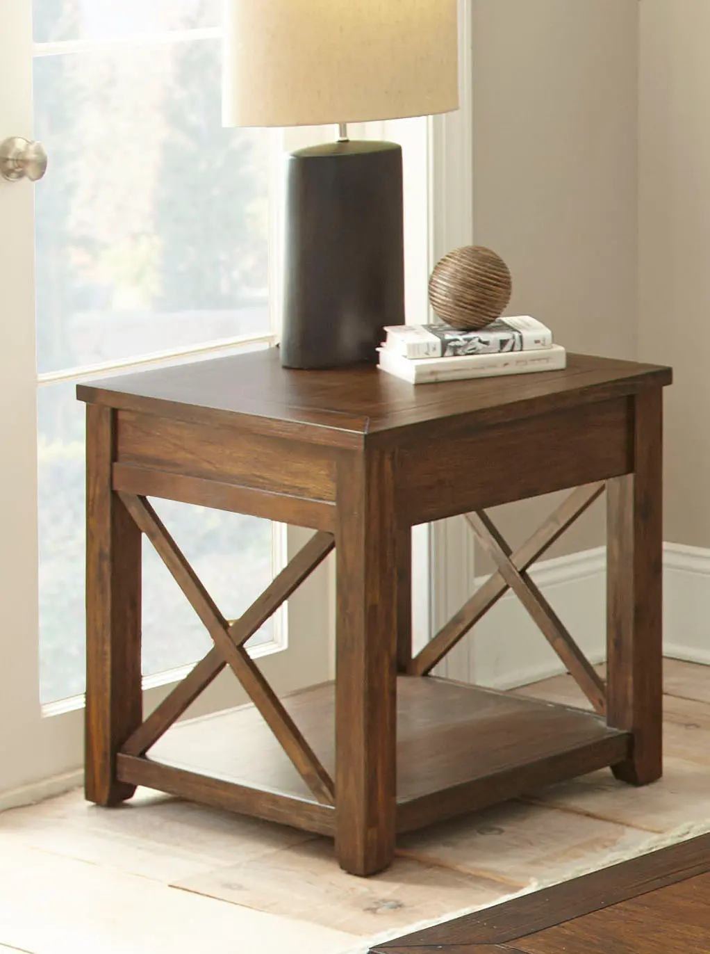 Lenka Brown End Table-2