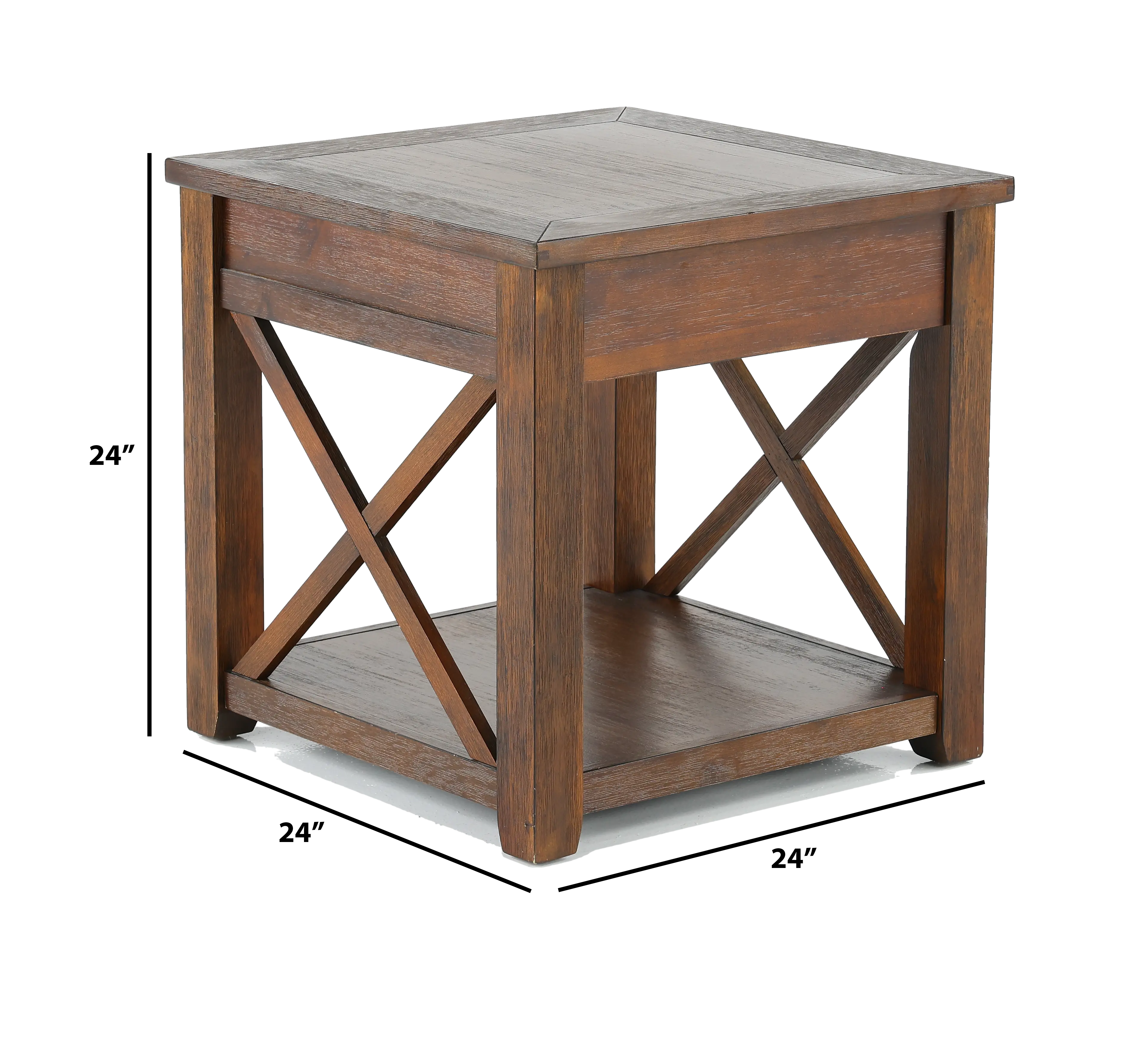 Lenka Brown End Table-3