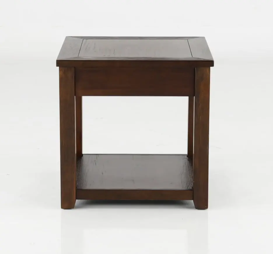 Lenka Brown End Table-4
