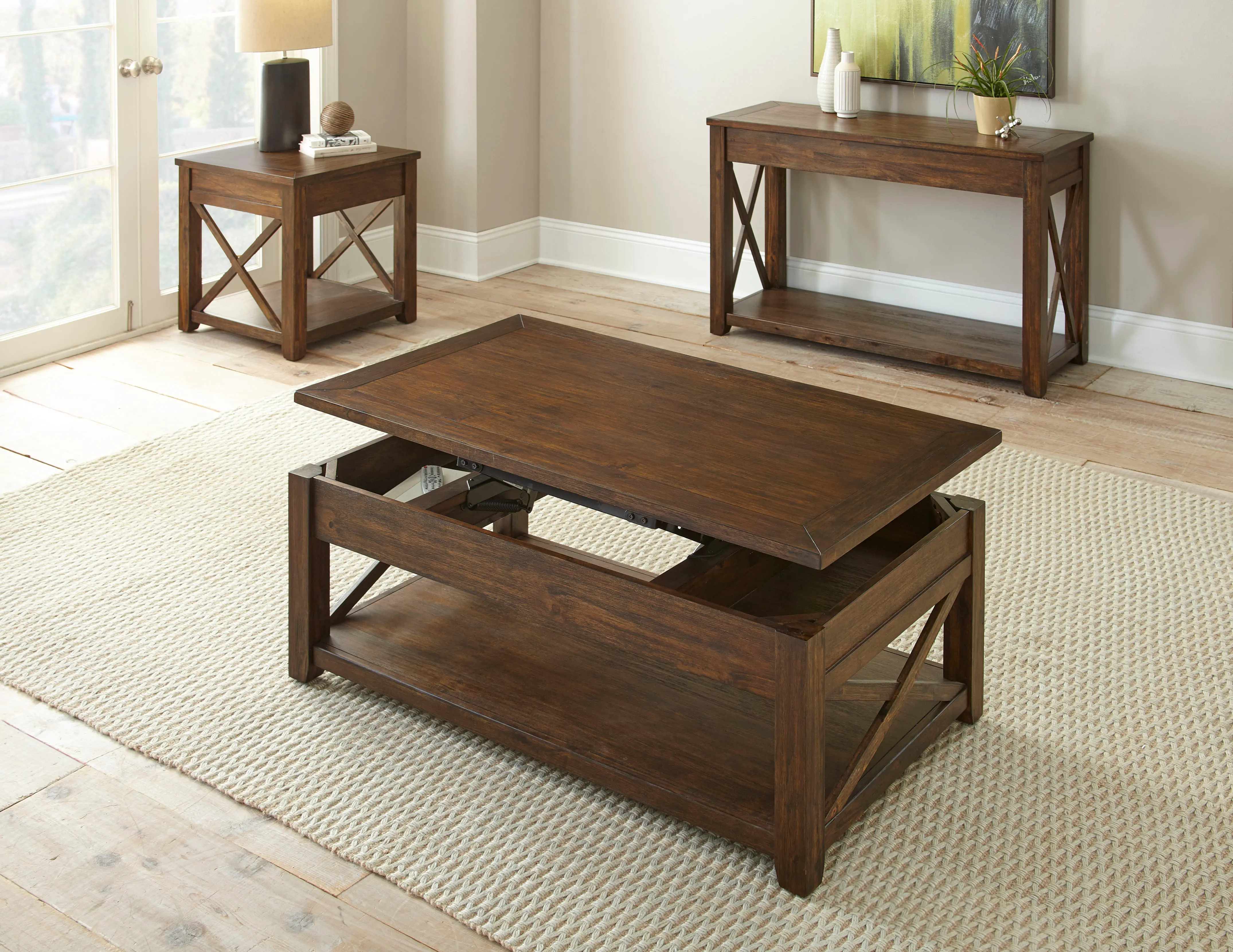 Lenka Brown End Table-7