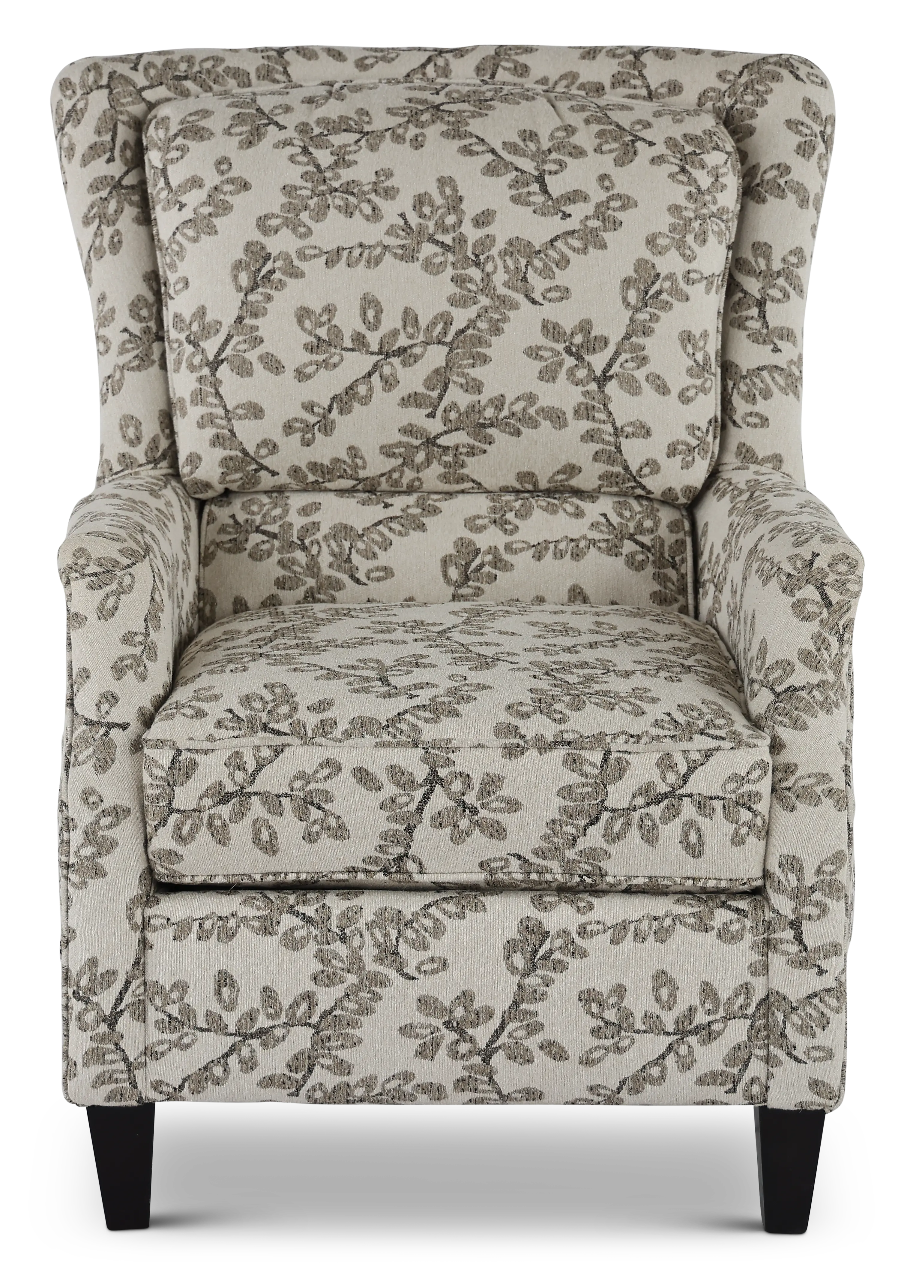 Loren Neutral Leaf-Print Accent Chair-2