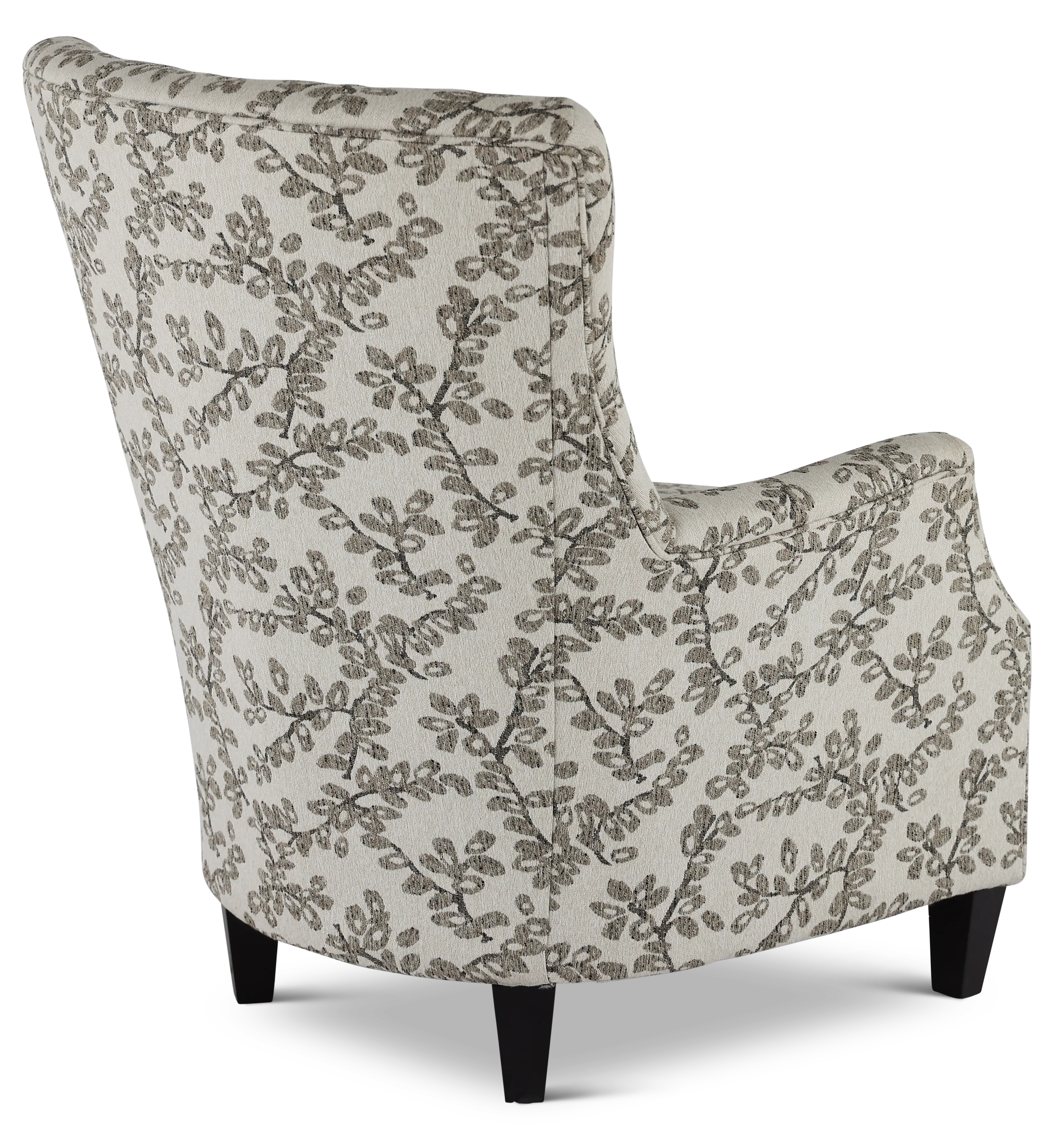Loren Neutral Leaf-Print Accent Chair-5