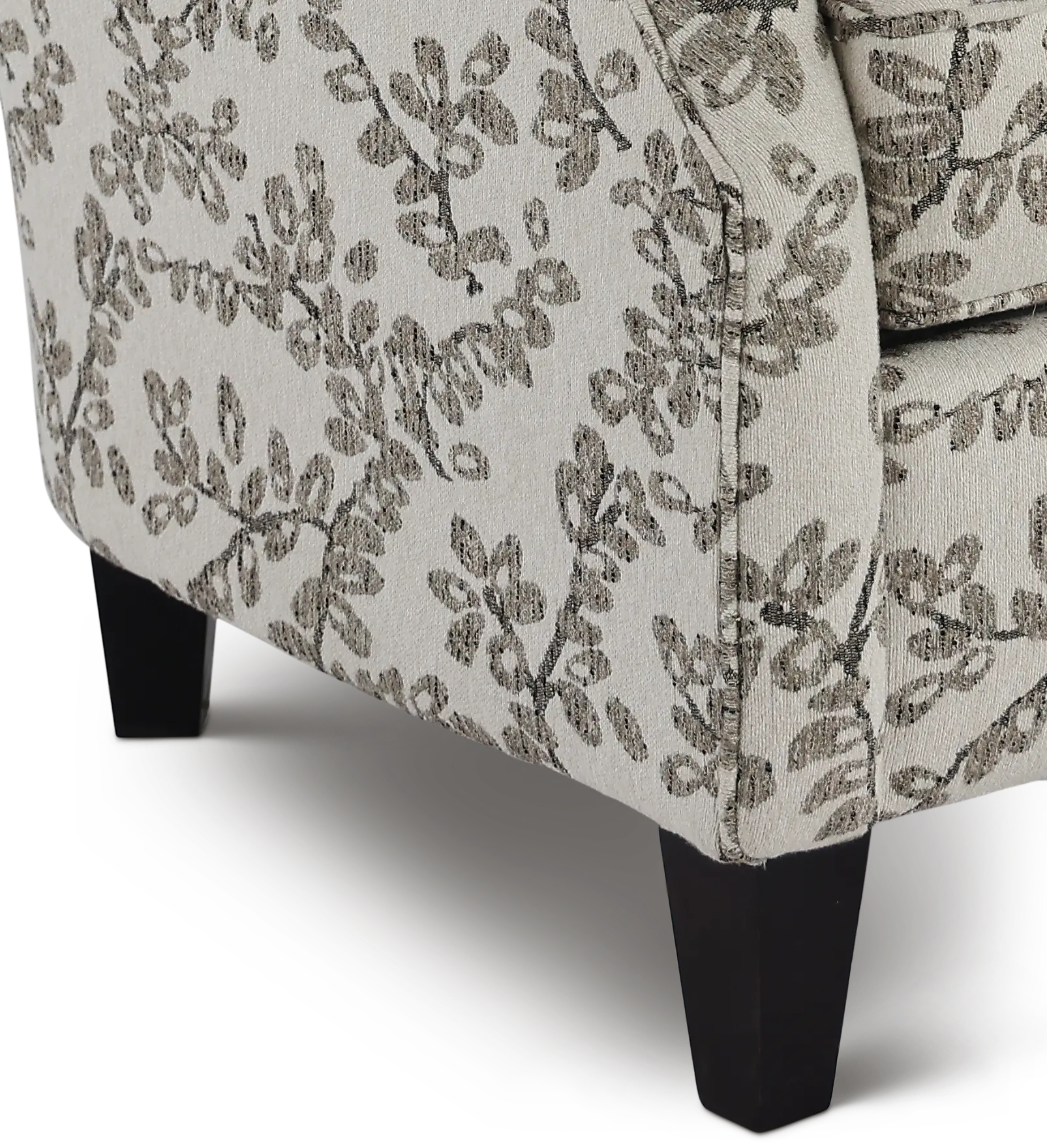 Loren Neutral Leaf-Print Accent Chair-6