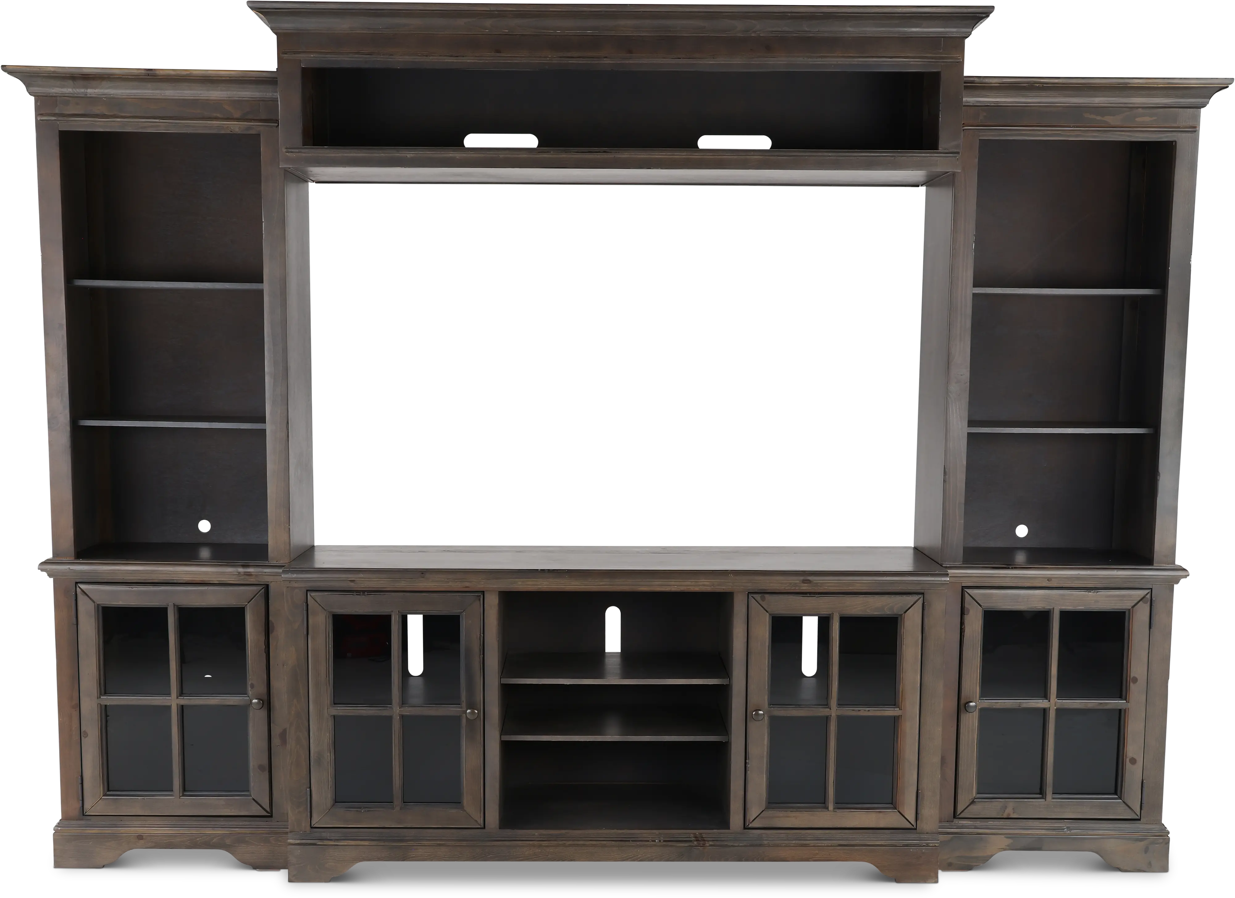 Dilworth Storm Gray 4 Piece Chic Entertainment Center-1