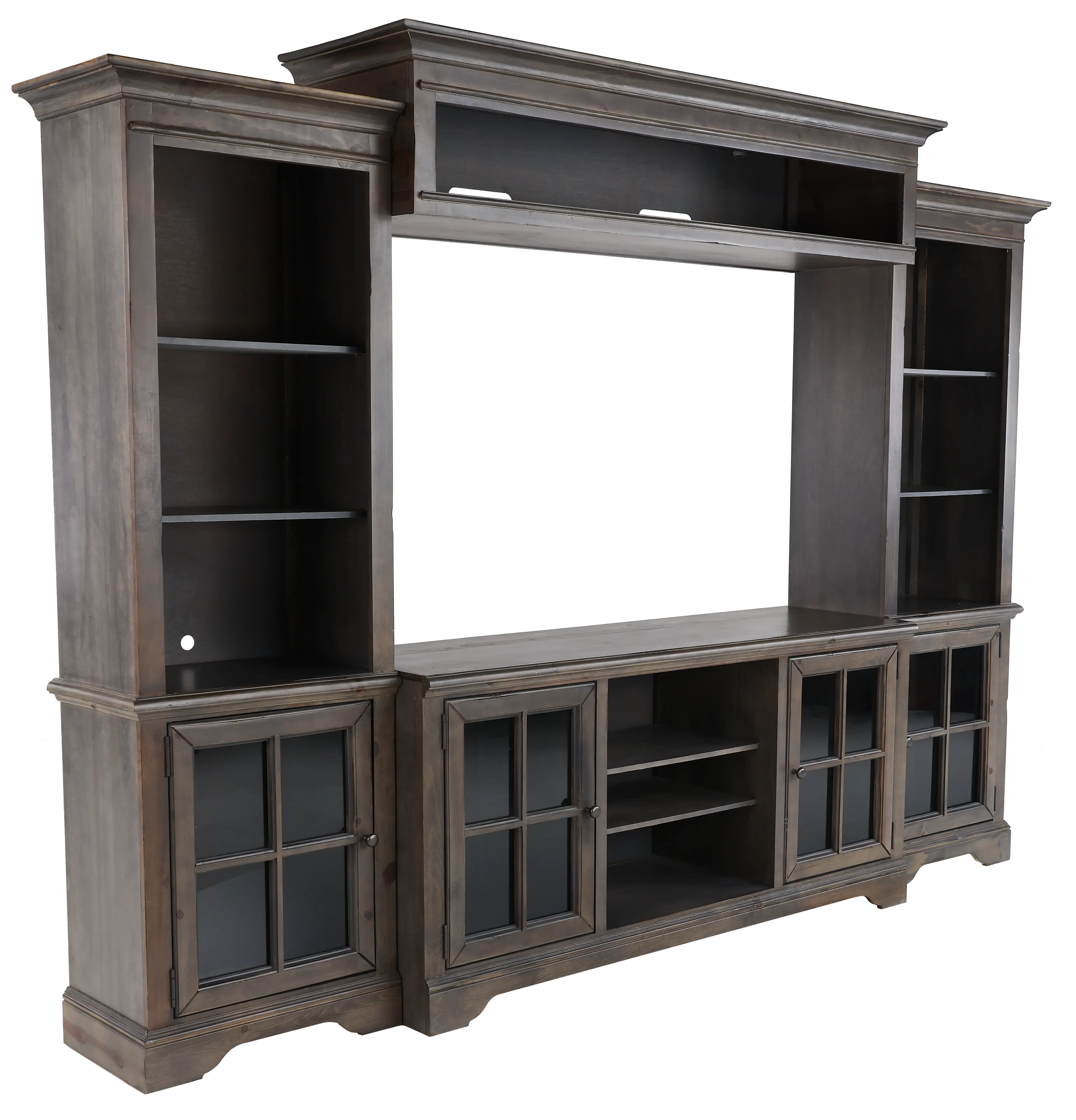 Dilworth Storm Gray 4 Piece Chic Entertainment Center-4