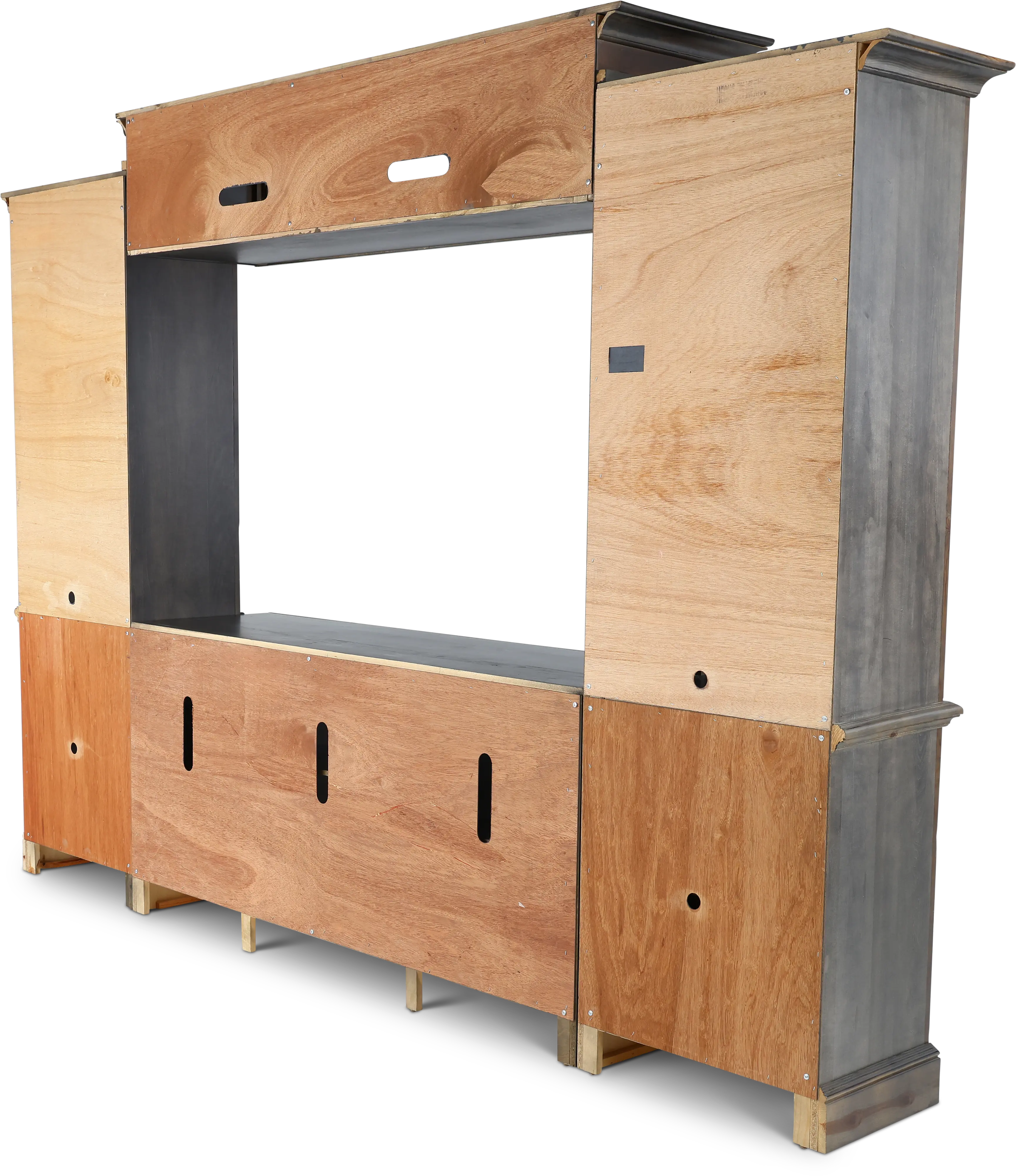Dilworth Storm Gray 4 Piece Chic Entertainment Center-5