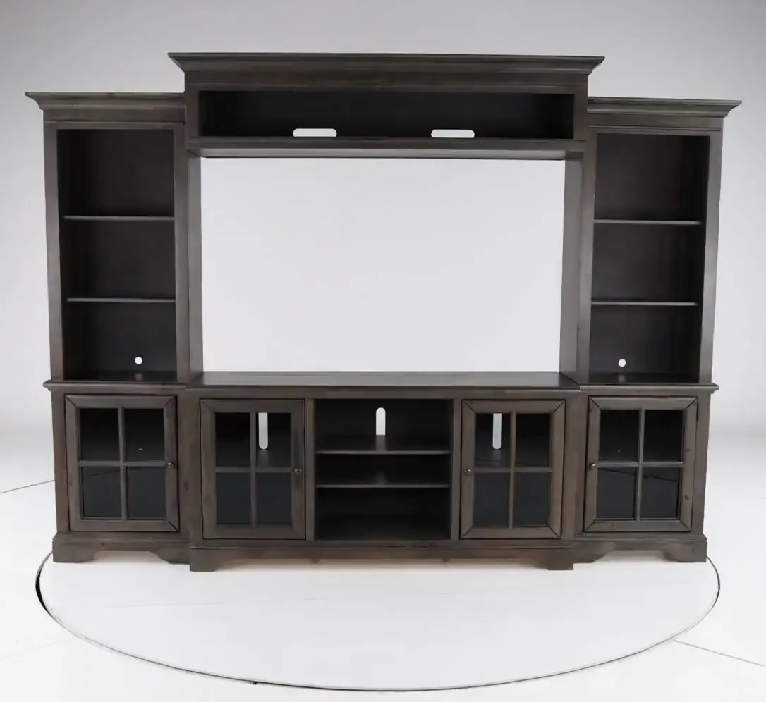 Dilworth Storm Gray 4 Piece Chic Entertainment Center-9