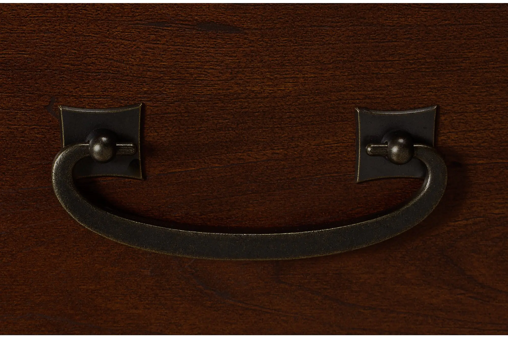 KI50201-03 Ironworks Cherry Writing Desk  (48 Inch) - Bush Furniture-7