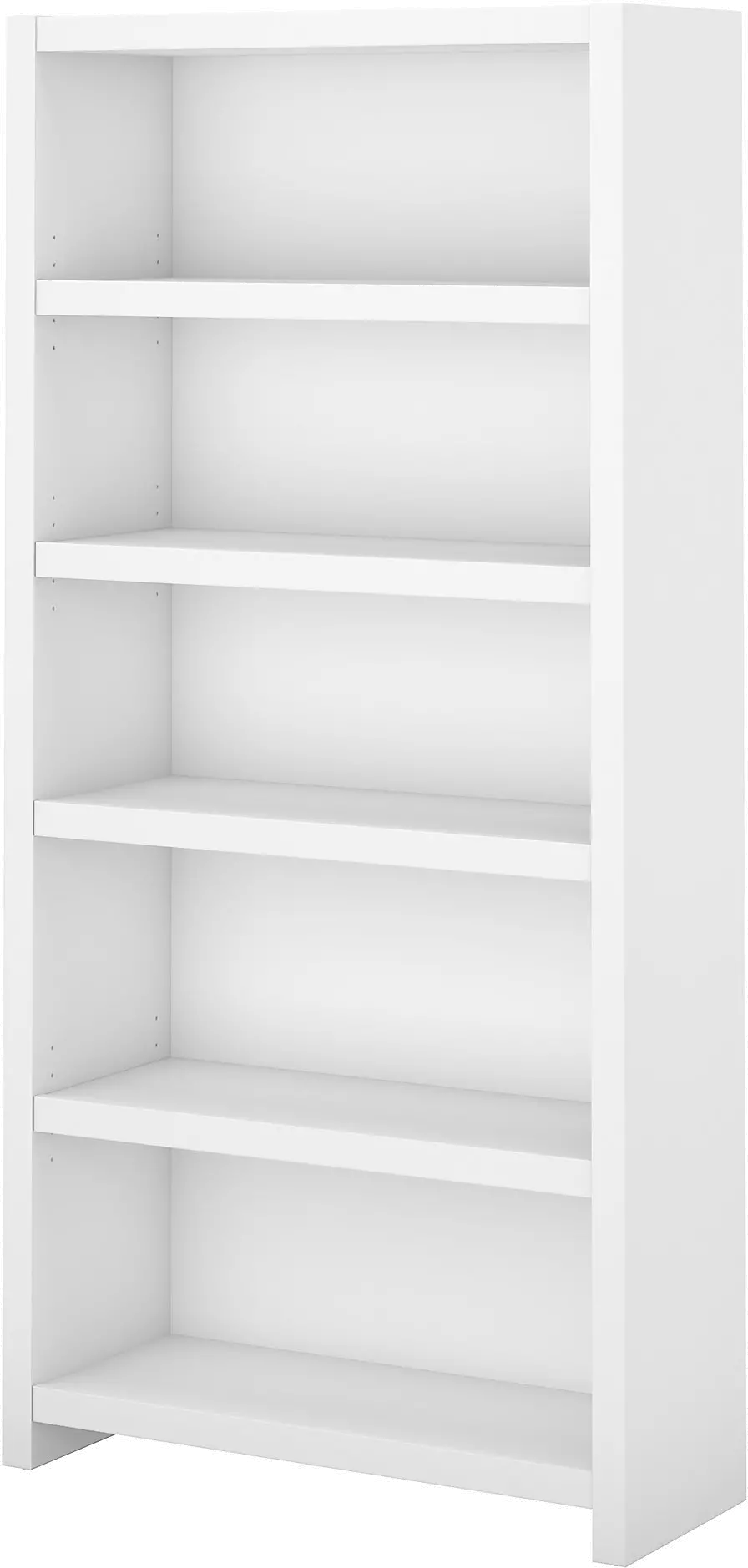KI60104-03 Eco White 5-Shelf Bookcase - Bush Furniture-1