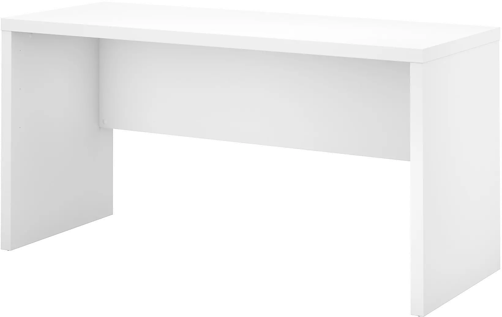 KI60106-03 Eco White Credenza Desk (60 Inch) - Bush Furniture-1