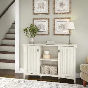 Bush Furniture Salinas 60W L Shaped Desk with Storage in Ash Brown