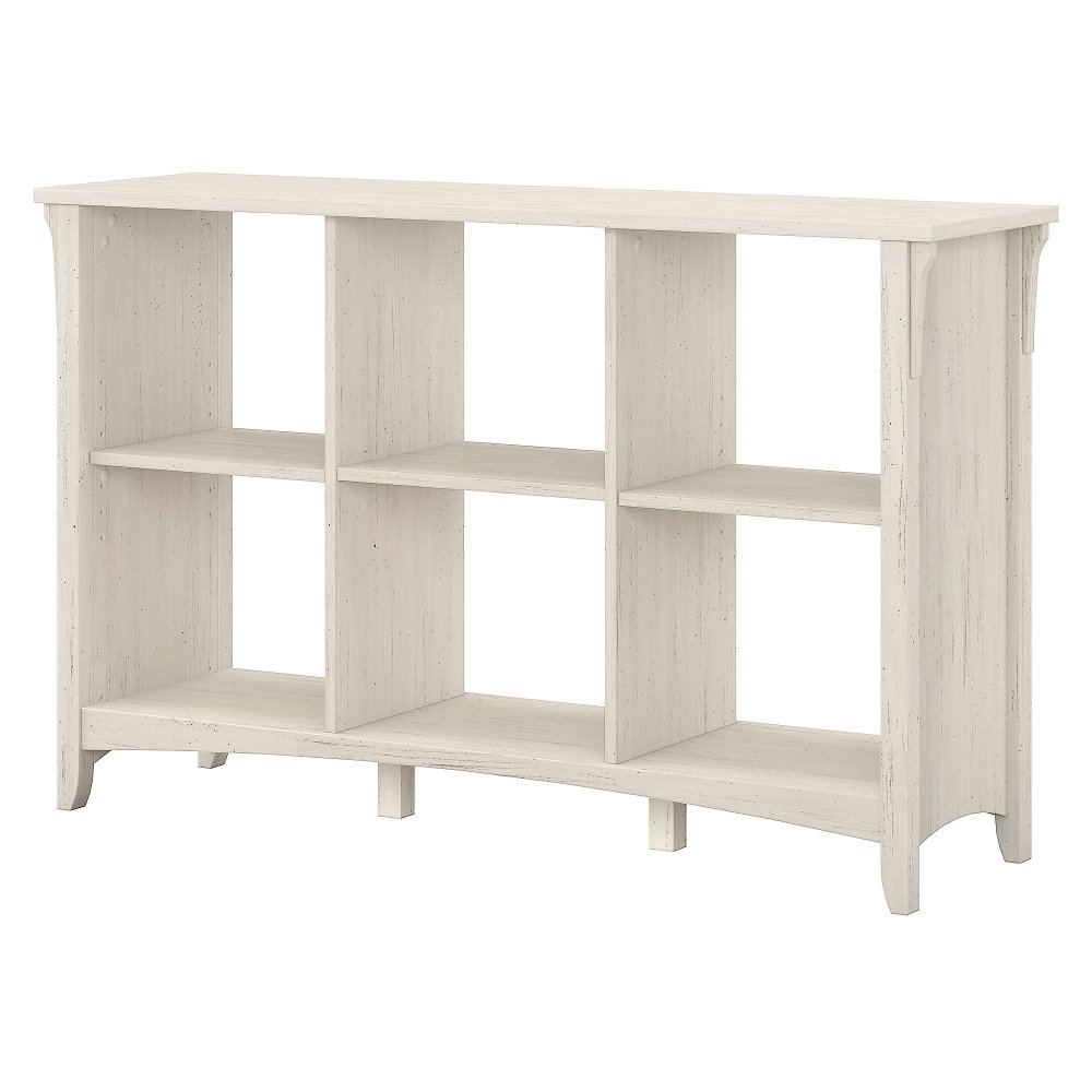 Salinas Antique White 6-Cube Organizer - Bush Furniture