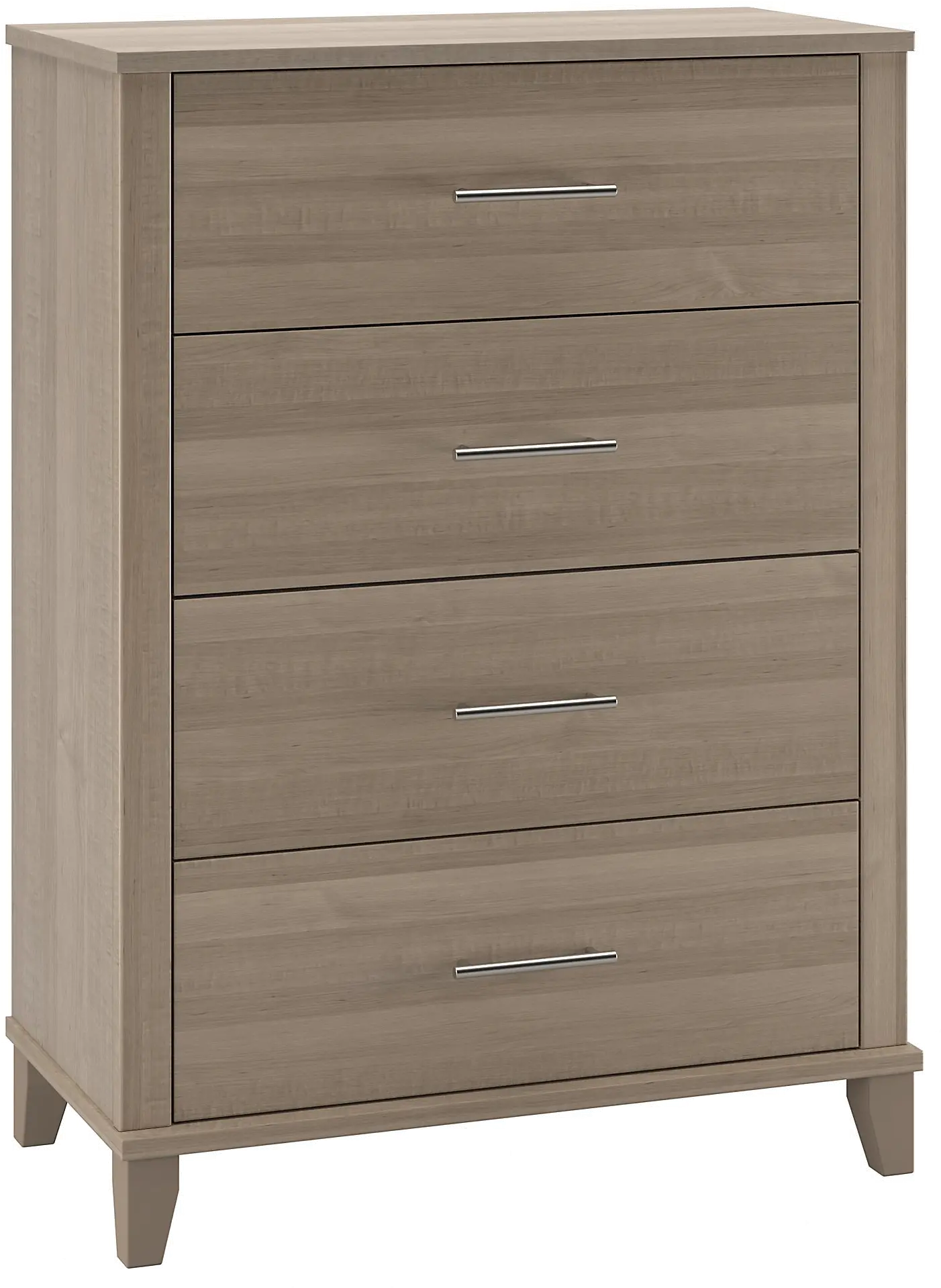 STS132AG Somerset Ash Gray 4-Drawer Chest - Bush Furniture-1