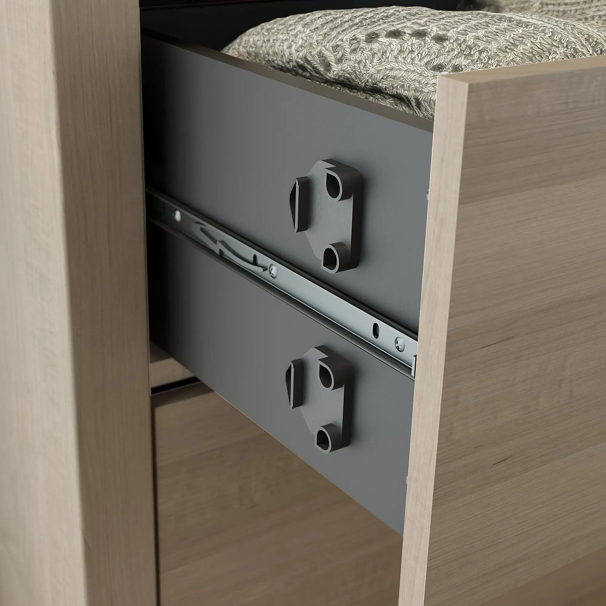 STS160AGK Somerset Ash Gray 6-Drawer Double Dresser - Bush Furniture-3