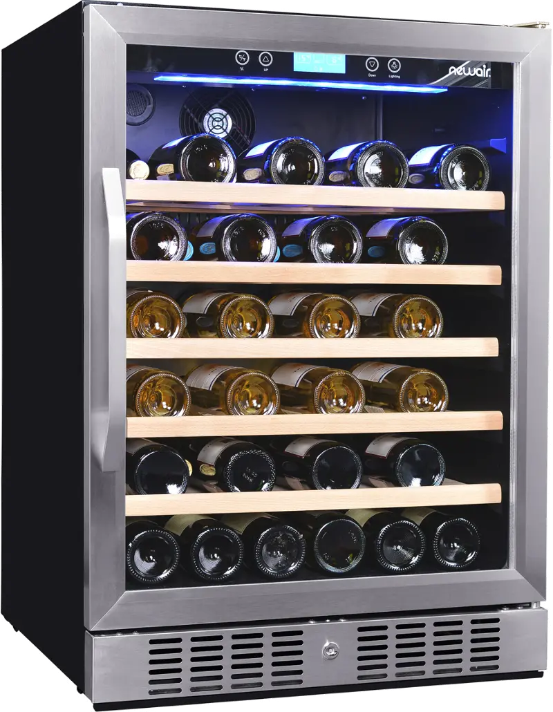 Stainless Steel 52 Bottle Wine Cooler