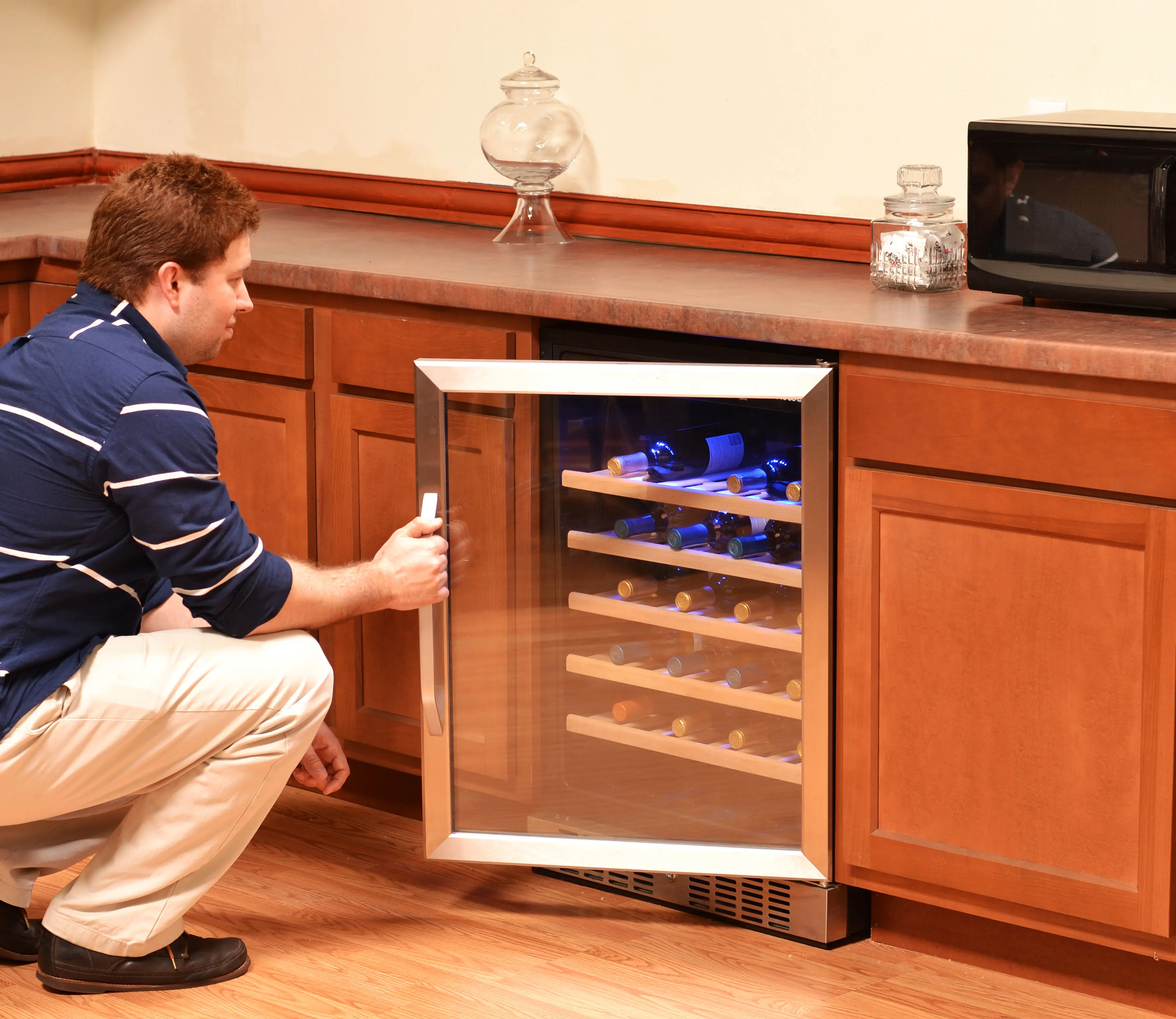 AWR-520SB Stainless Steel 52 Bottle Wine Cooler-5