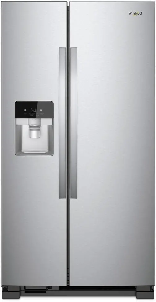 WRS321SDHZ Whirlpool 21.4 cu ft Side by Side Refrigerator - 33 W Stainless Steel-2