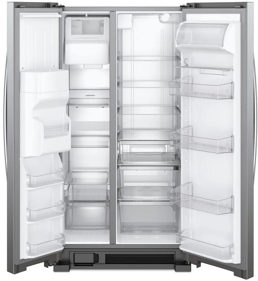 WRS321SDHZ Whirlpool 21.4 cu ft Side by Side Refrigerator - 33 W Stainless Steel-1