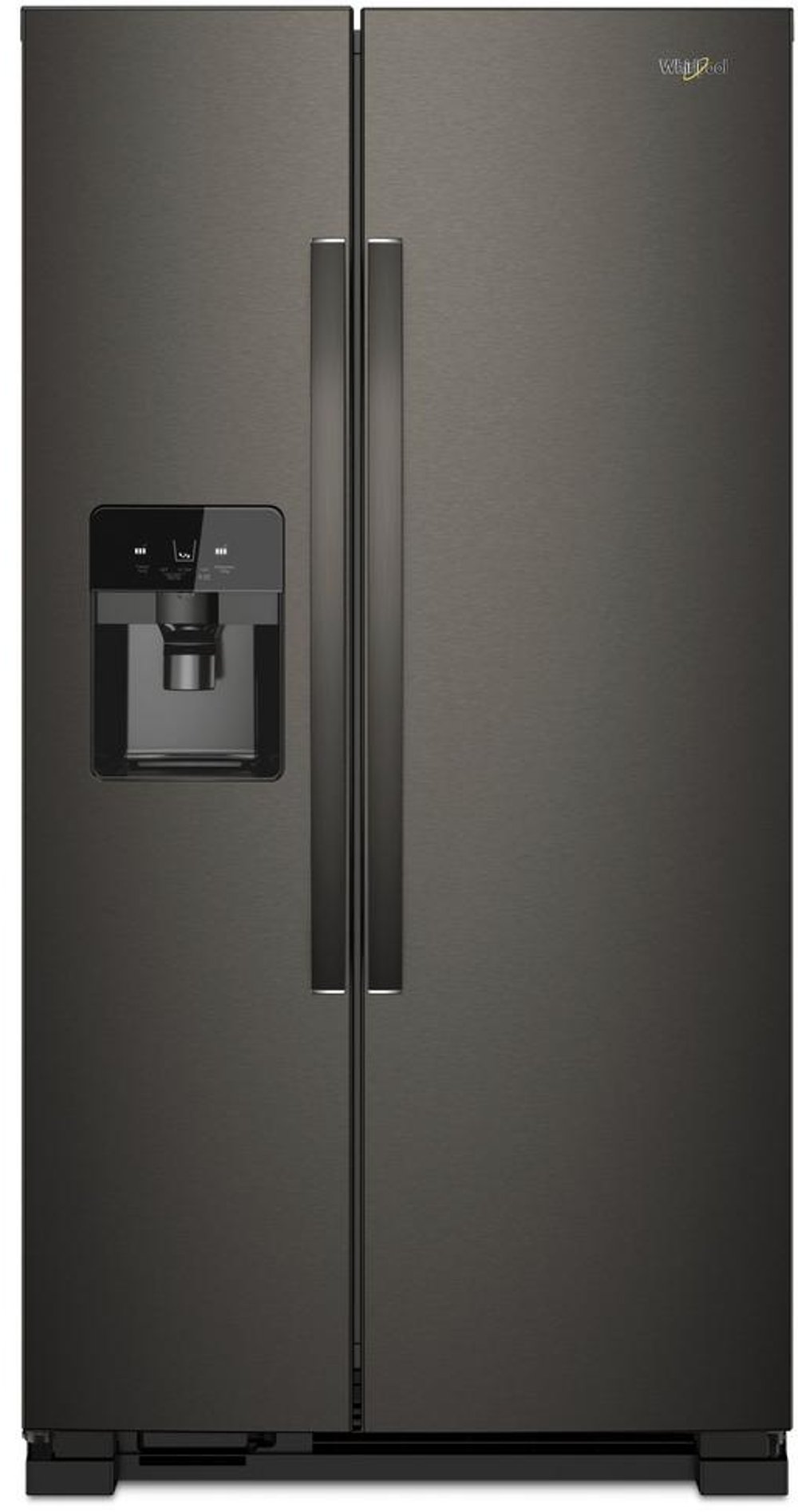 Whirlpool 21.4 cu ft Side by Side Refrigerator - 33"W Black Stainless Steel