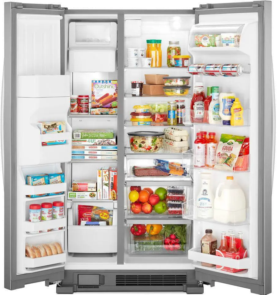 WRS325SDHZ Whirlpool 24.55 cu ft Side by Side Refrigerator - Stainless Steel-3