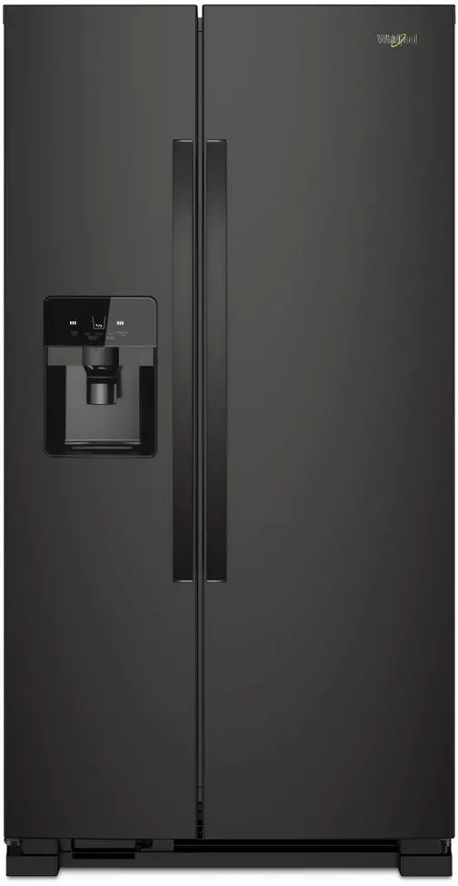 WRS325SDHB Whirlpool 24.55 cu ft Side by Side Refrigerator - Black-1