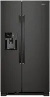 WRS325SDHB Whirlpool 24.55 cu ft Side by Side Refrigerator - Black