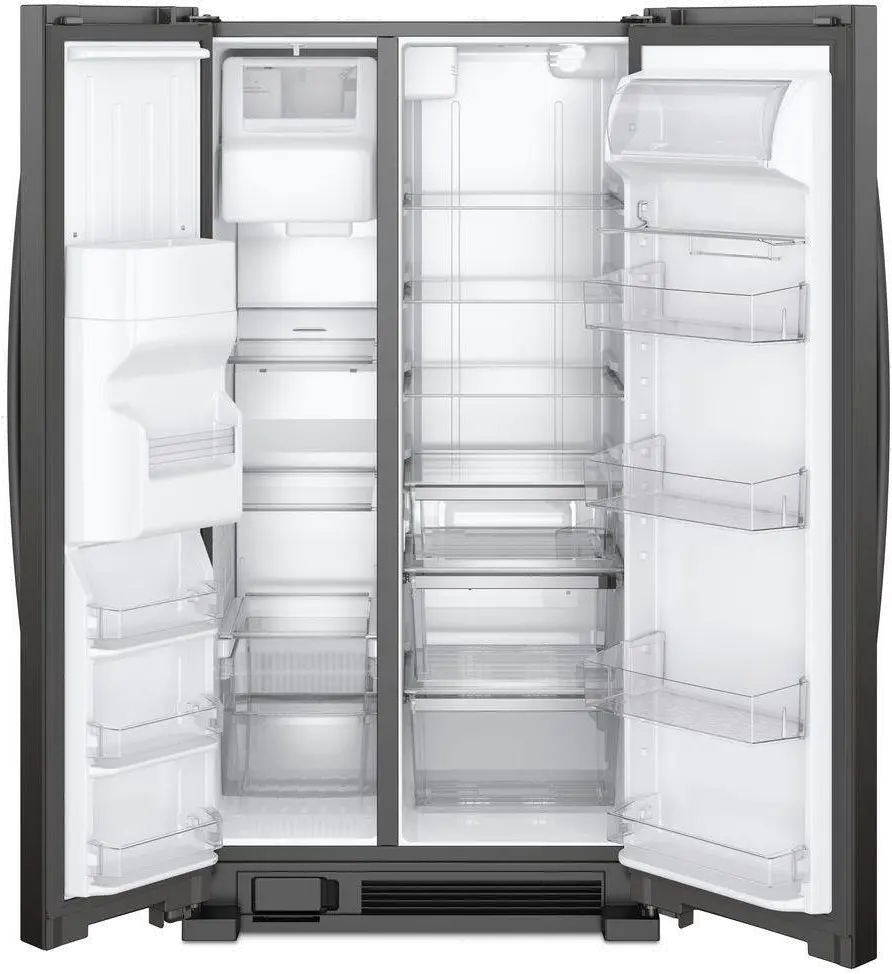 WRS325SDHB Whirlpool 24.55 cu ft Side by Side Refrigerator - Black-3