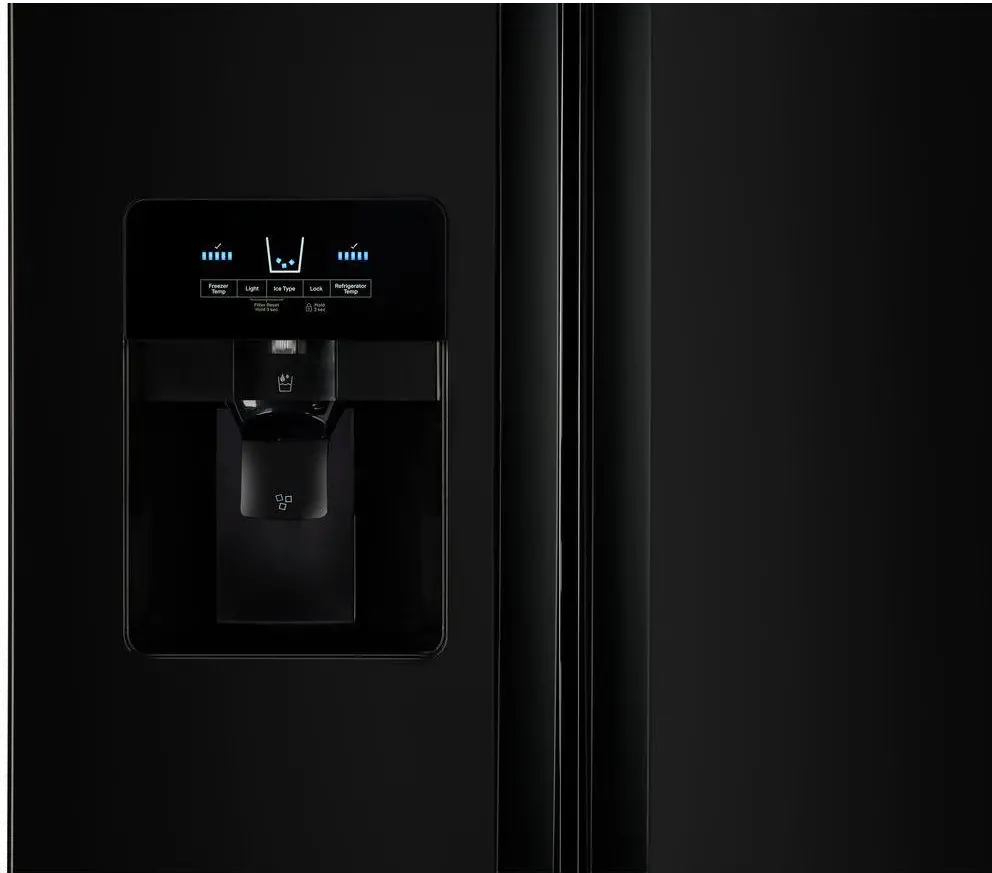 WRS325SDHB Whirlpool 24.55 cu ft Side by Side Refrigerator - Black-2