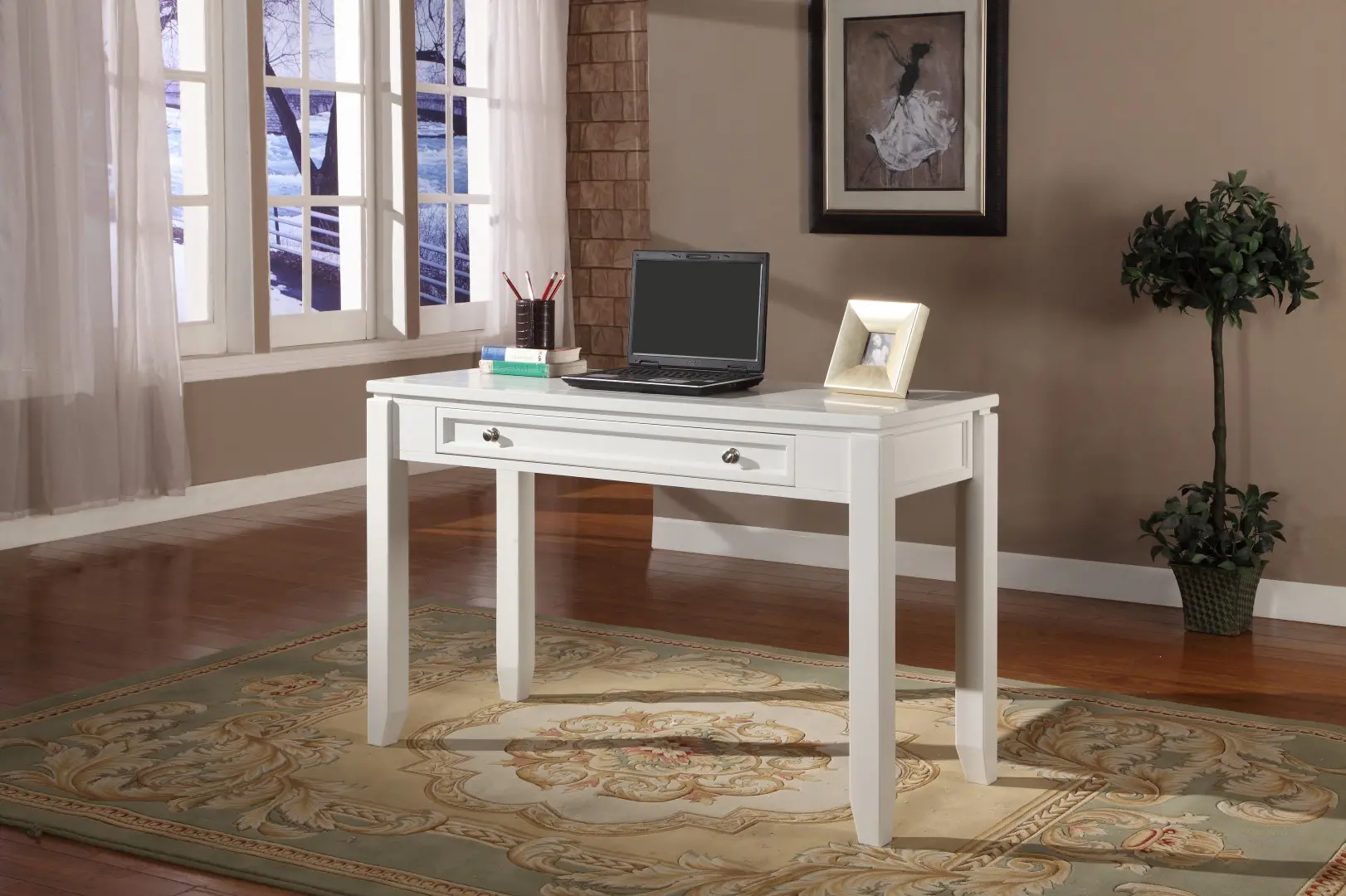 Catrina White Writing Desk-2