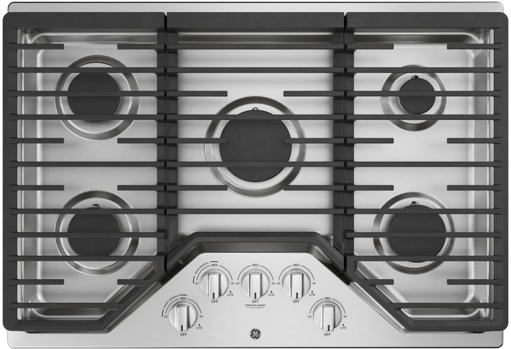 GE 30 Inch Gas Cooktop - Stainless Steel