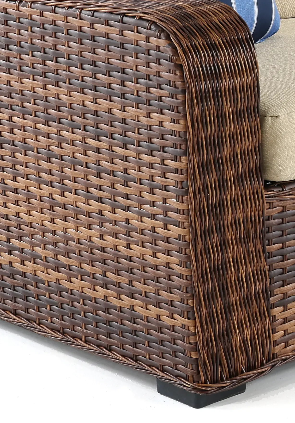 Tortola Beige Wicker Patio Sofa-6