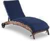Appia Navy Patio Chaise Lounge Chair