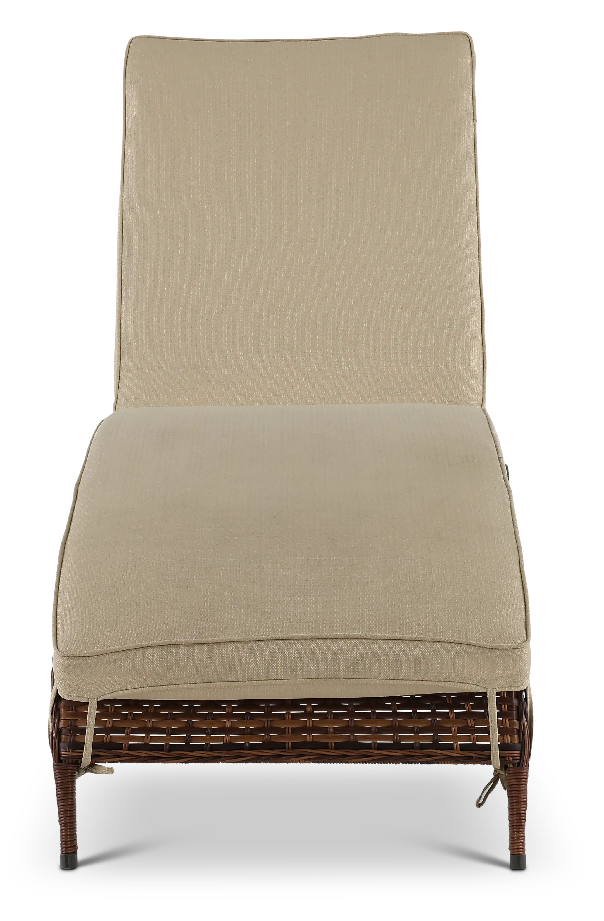 Appia Brown and Beige Patio Chaise Lounge Chair-5